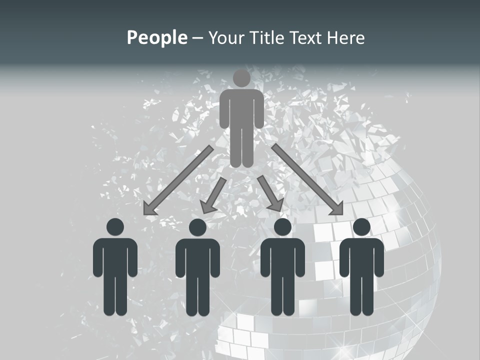 Exploding Disco Ball PowerPoint Template