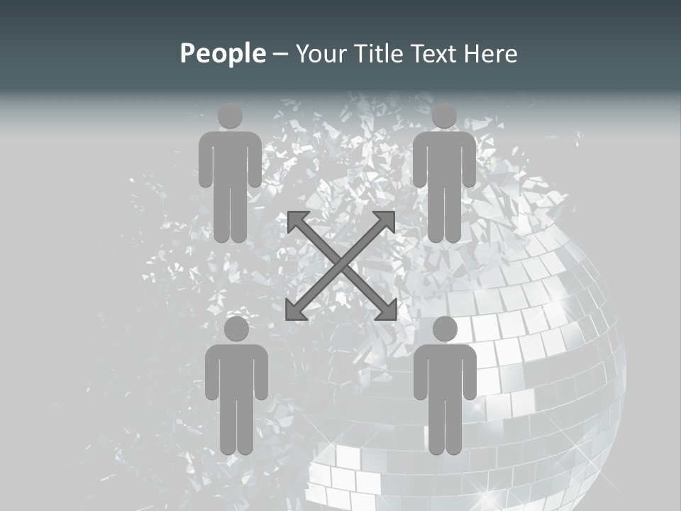 Exploding Disco Ball PowerPoint Template