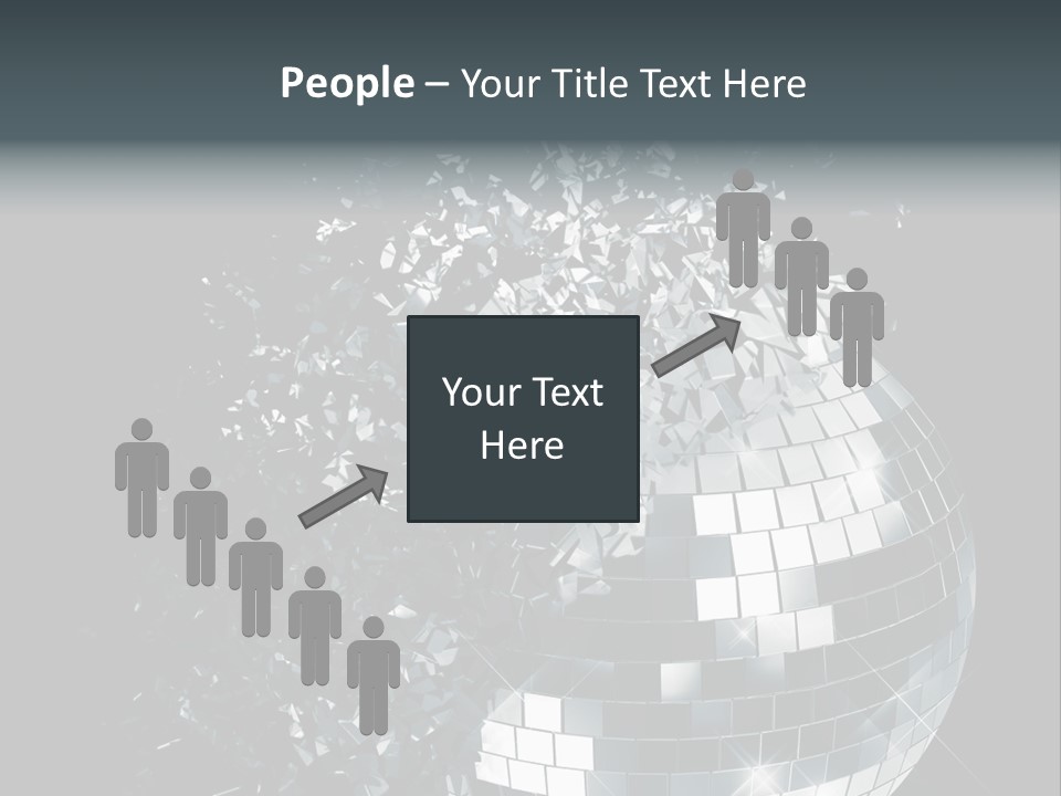 Exploding Disco Ball PowerPoint Template