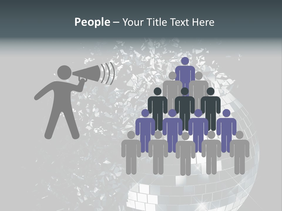 Exploding Disco Ball PowerPoint Template