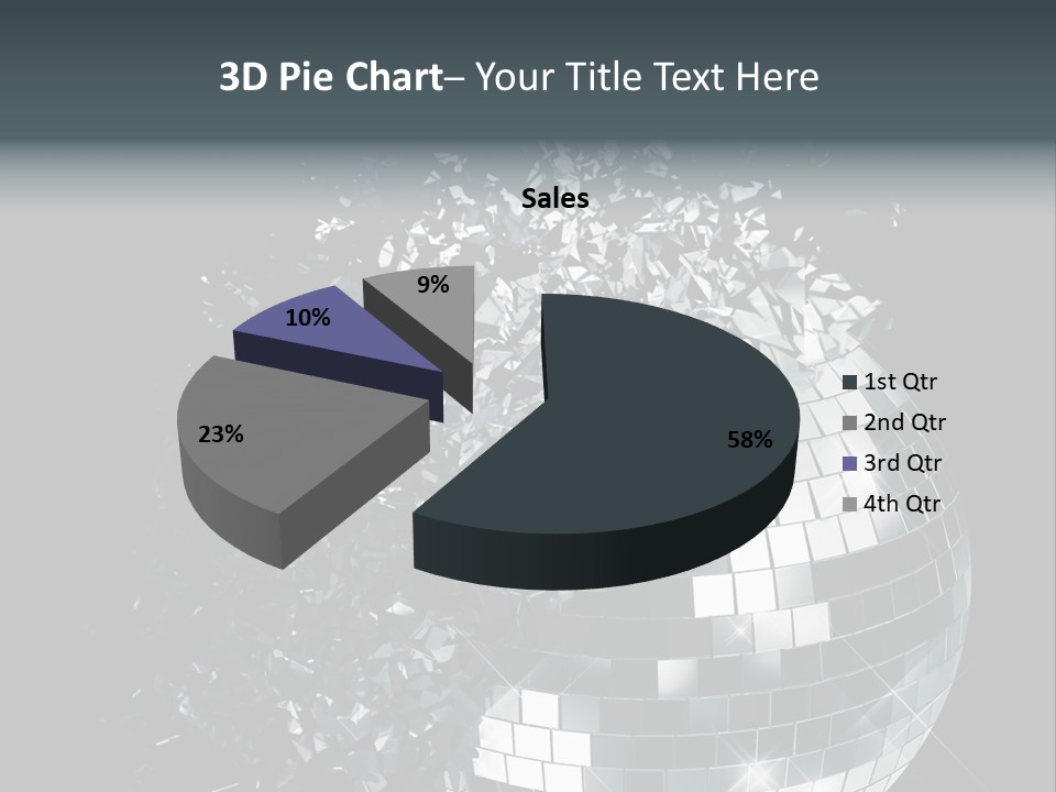 Exploding Disco Ball PowerPoint Template