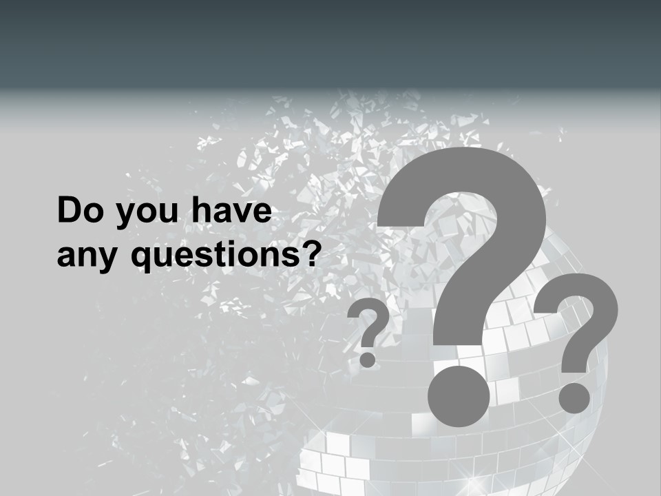 Exploding Disco Ball PowerPoint Template