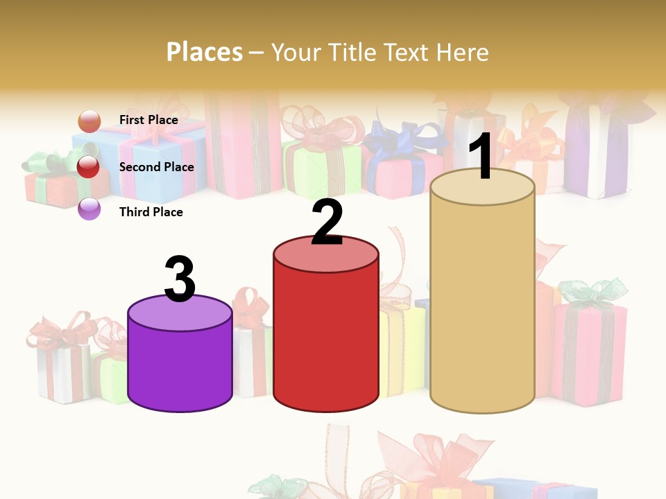 Ribbon Blue Closeup PowerPoint Template