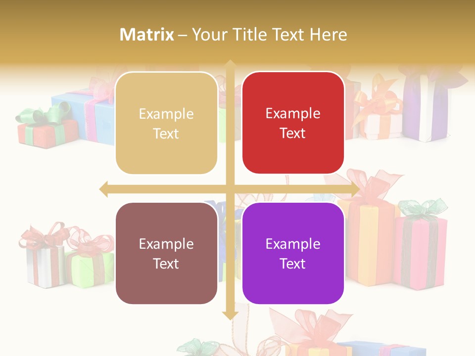 Ribbon Blue Closeup PowerPoint Template