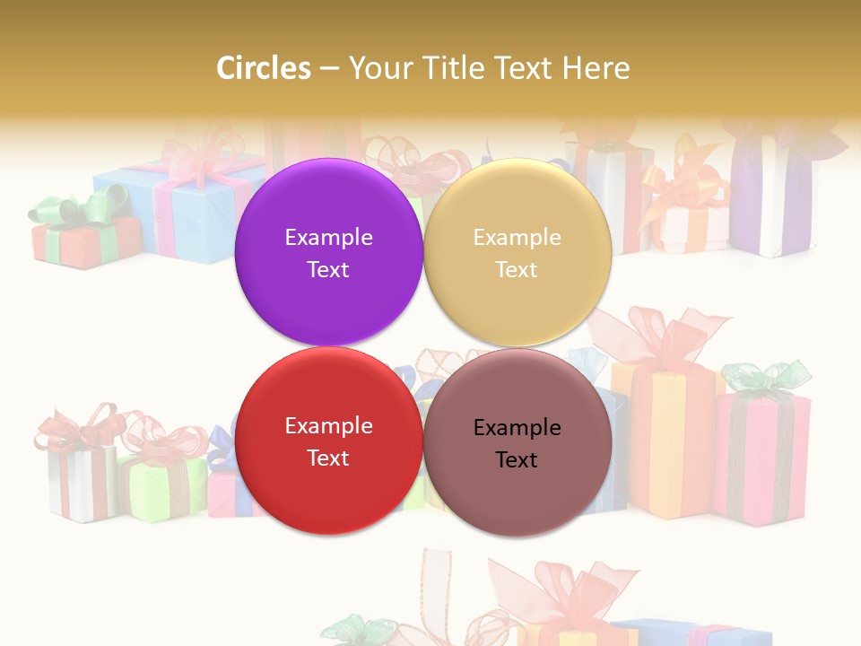 Ribbon Blue Closeup PowerPoint Template