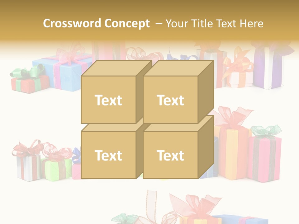 Ribbon Blue Closeup PowerPoint Template