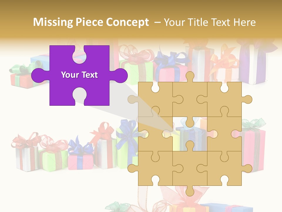 Ribbon Blue Closeup PowerPoint Template