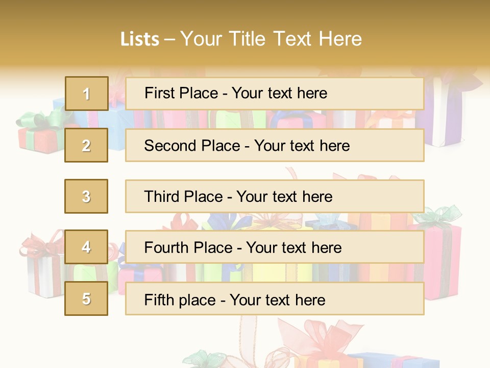 Ribbon Blue Closeup PowerPoint Template