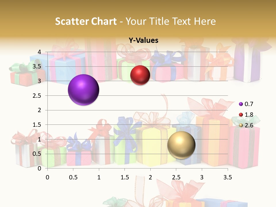 Ribbon Blue Closeup PowerPoint Template