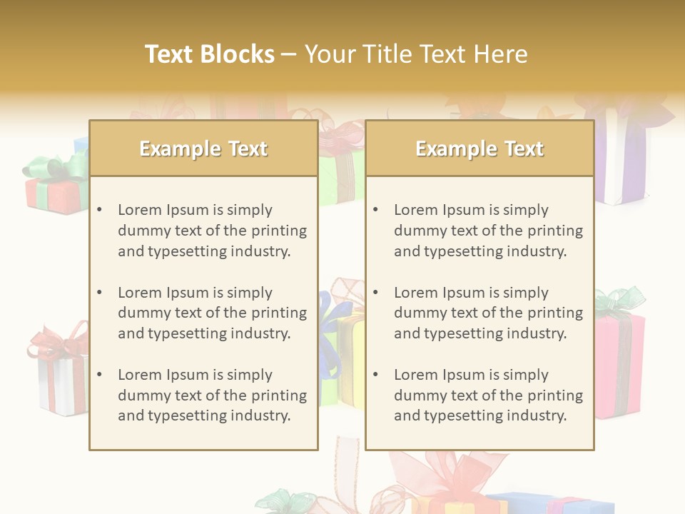 Ribbon Blue Closeup PowerPoint Template