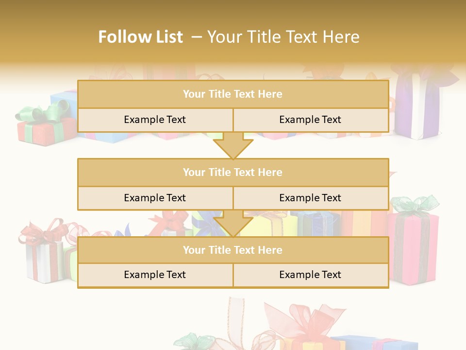 Ribbon Blue Closeup PowerPoint Template