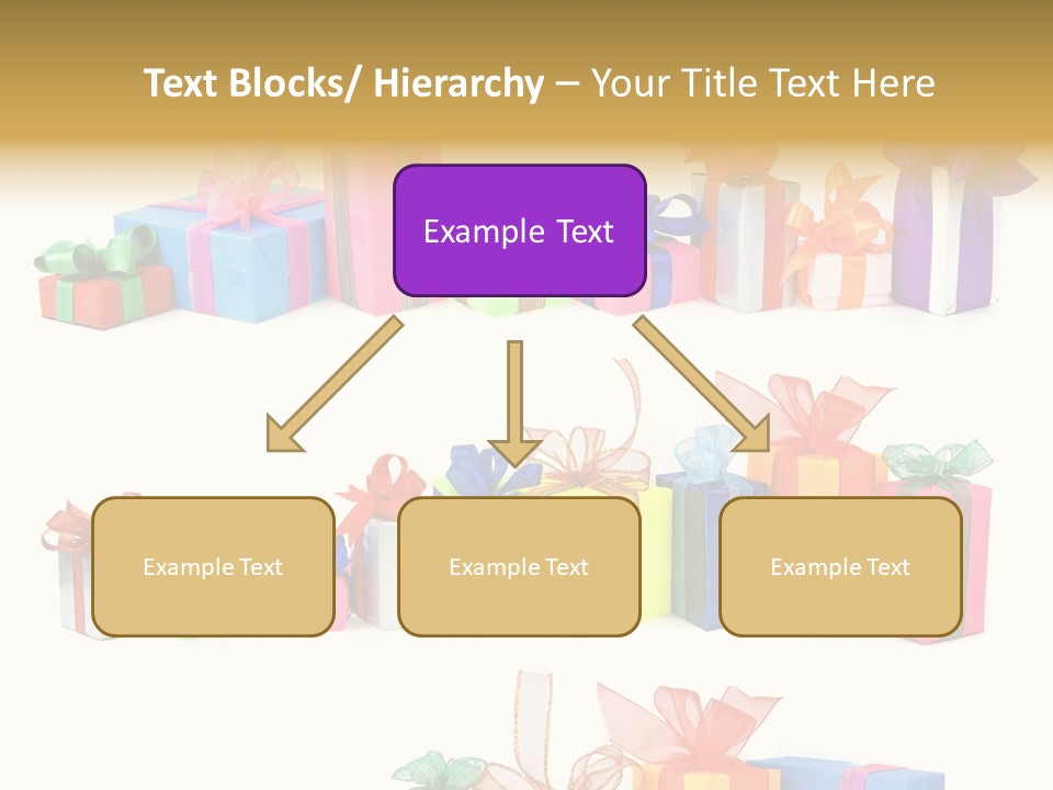 Ribbon Blue Closeup PowerPoint Template