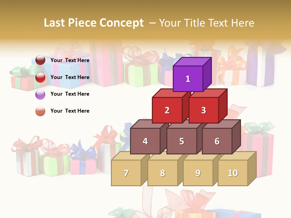 Ribbon Blue Closeup PowerPoint Template