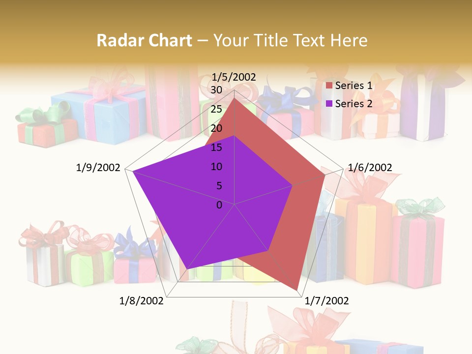 Ribbon Blue Closeup PowerPoint Template