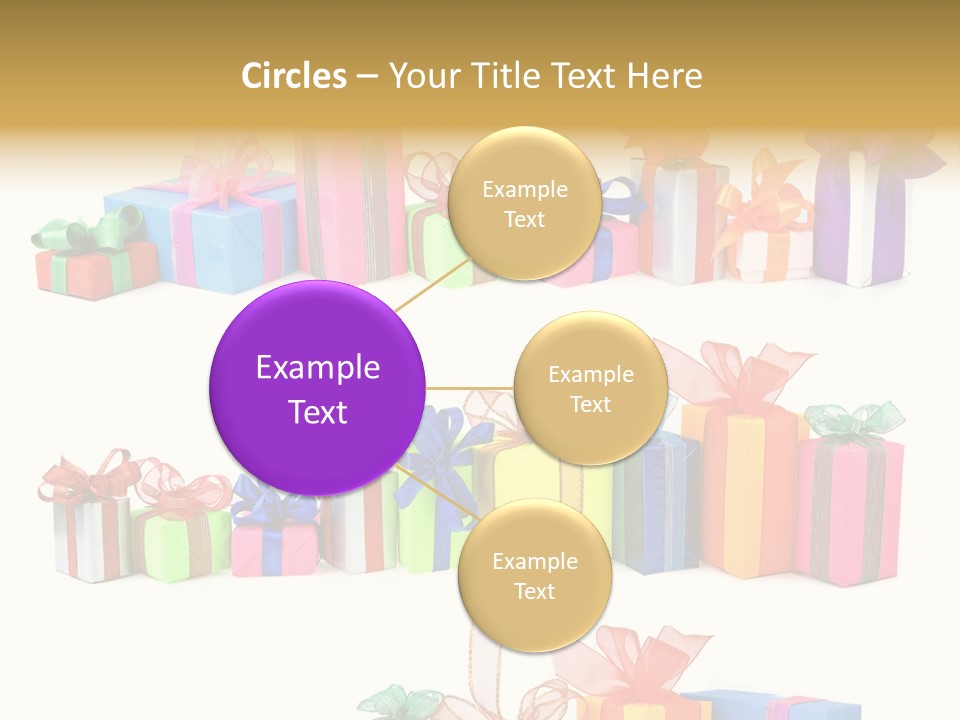 Ribbon Blue Closeup PowerPoint Template