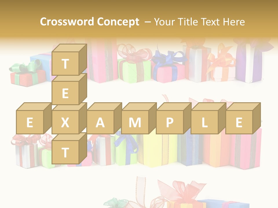 Ribbon Blue Closeup PowerPoint Template