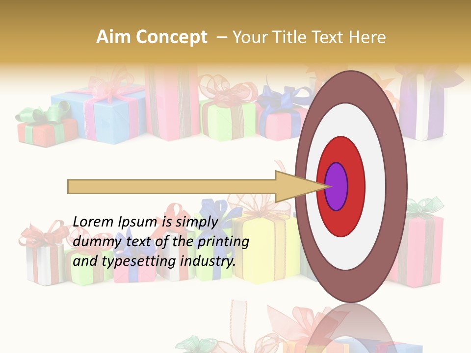 Ribbon Blue Closeup PowerPoint Template