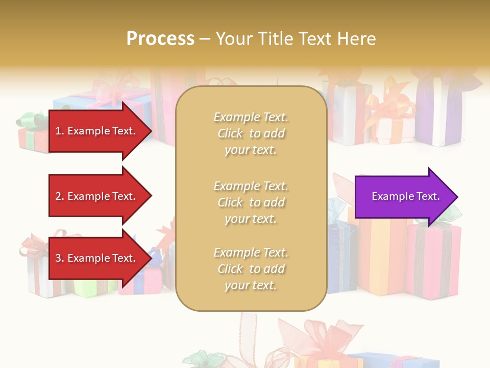 Ribbon Blue Closeup PowerPoint Template