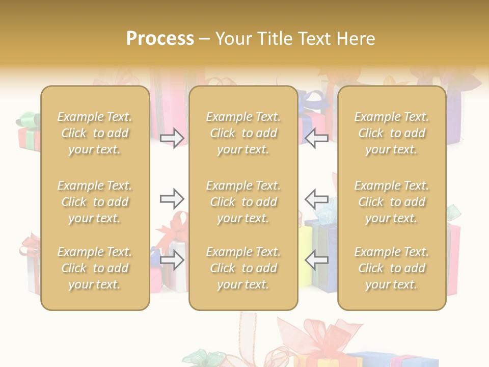 Ribbon Blue Closeup PowerPoint Template