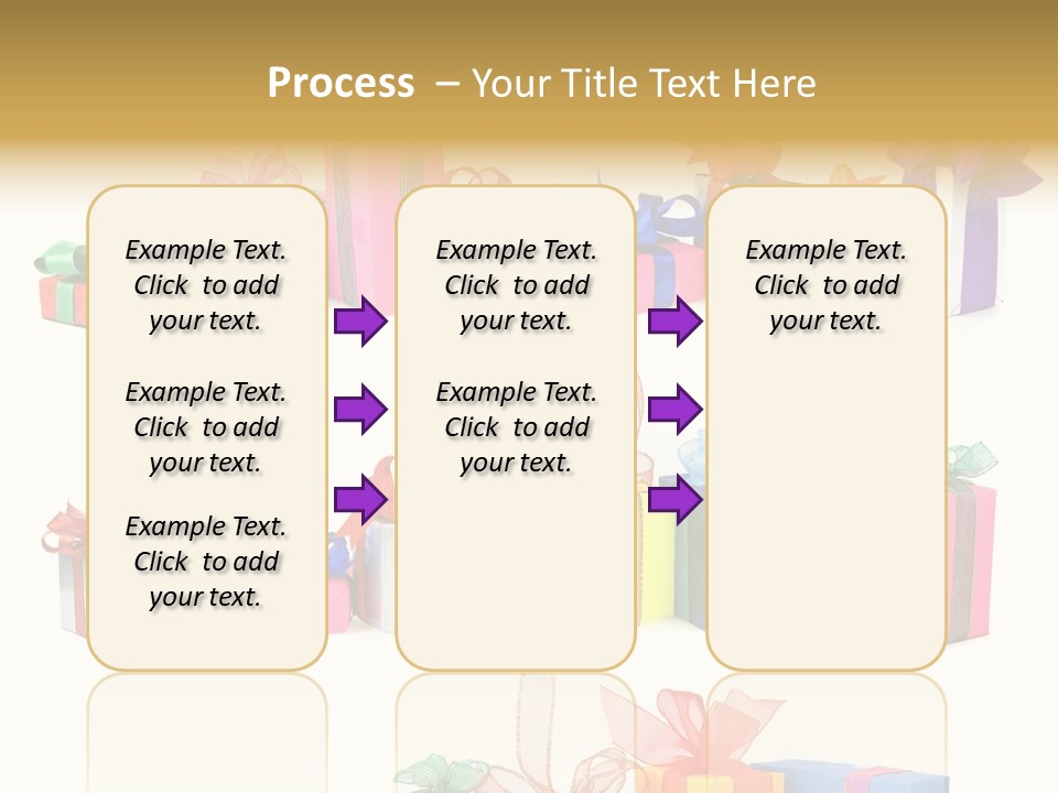 Ribbon Blue Closeup PowerPoint Template
