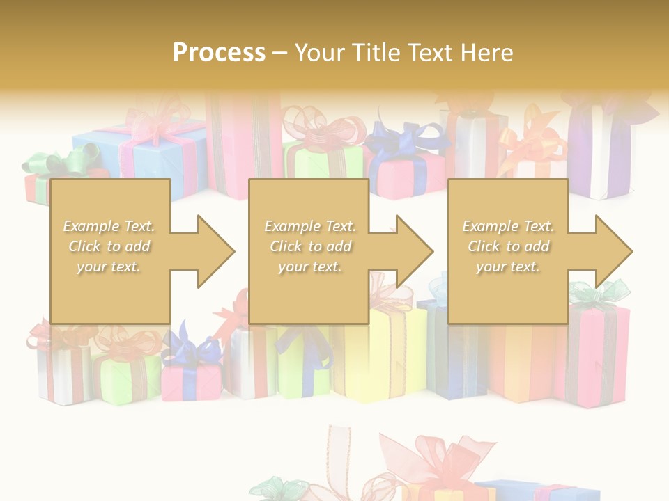 Ribbon Blue Closeup PowerPoint Template