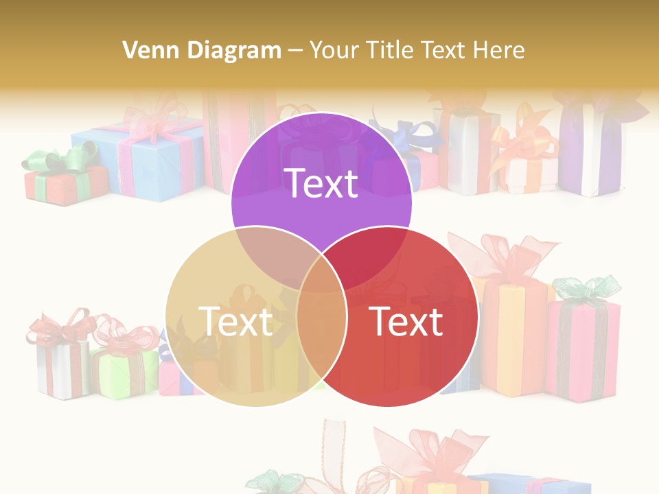 Ribbon Blue Closeup PowerPoint Template