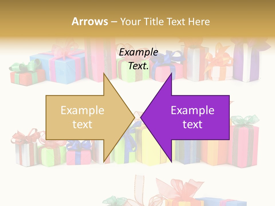 Ribbon Blue Closeup PowerPoint Template