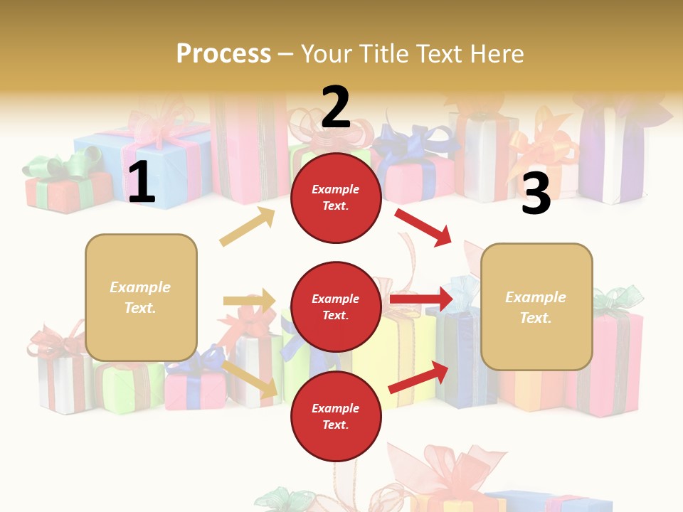 Ribbon Blue Closeup PowerPoint Template