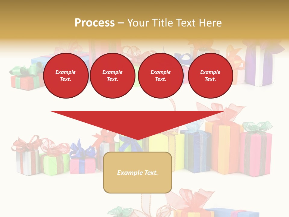 Ribbon Blue Closeup PowerPoint Template