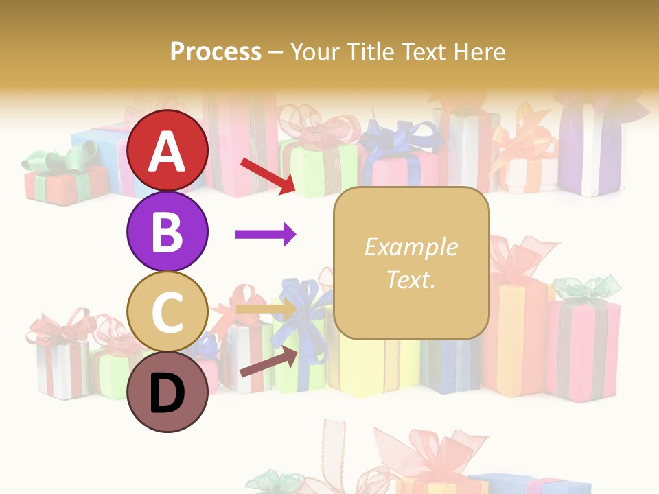 Ribbon Blue Closeup PowerPoint Template