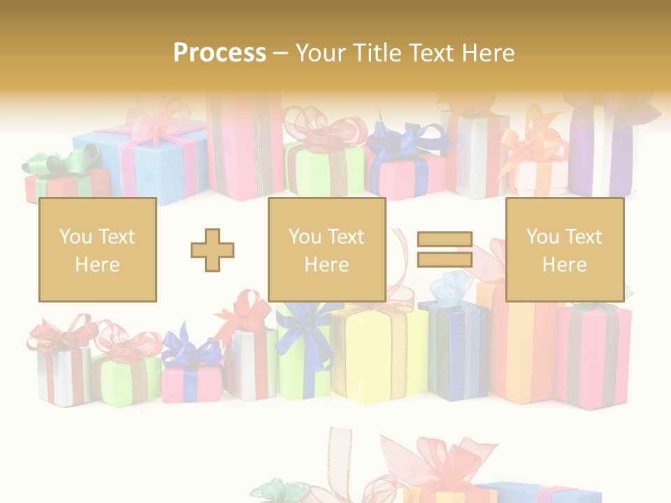 Ribbon Blue Closeup PowerPoint Template