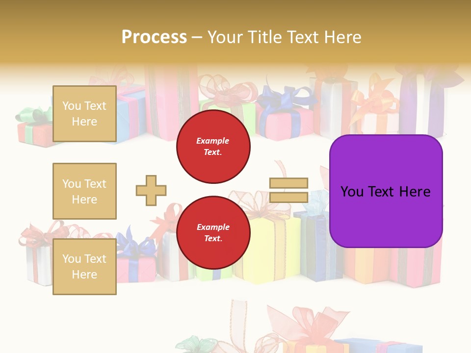 Ribbon Blue Closeup PowerPoint Template