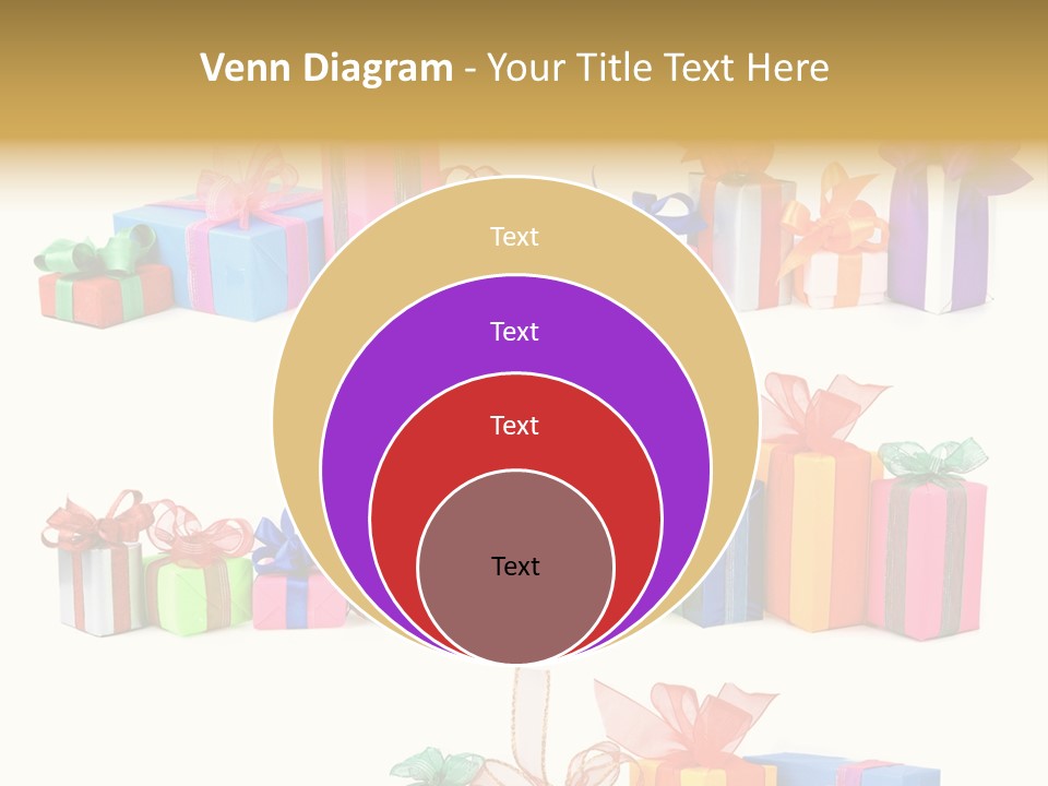 Ribbon Blue Closeup PowerPoint Template