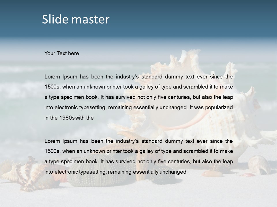 Beach Shell PowerPoint Template