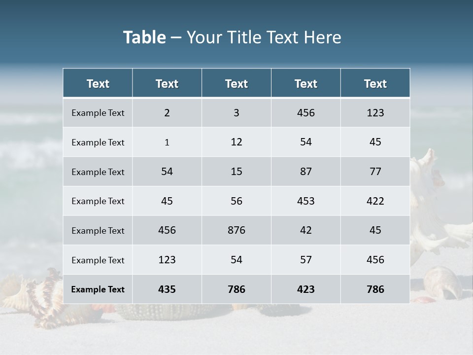 Beach Shell PowerPoint Template