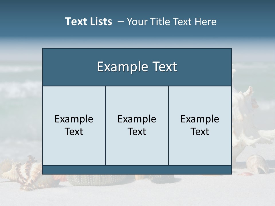 Beach Shell PowerPoint Template