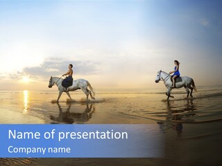 Horseback Riding In Costa Rica PowerPoint Template