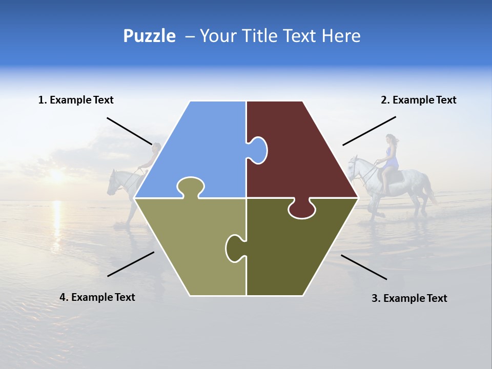 Horseback Riding In Costa Rica PowerPoint Template