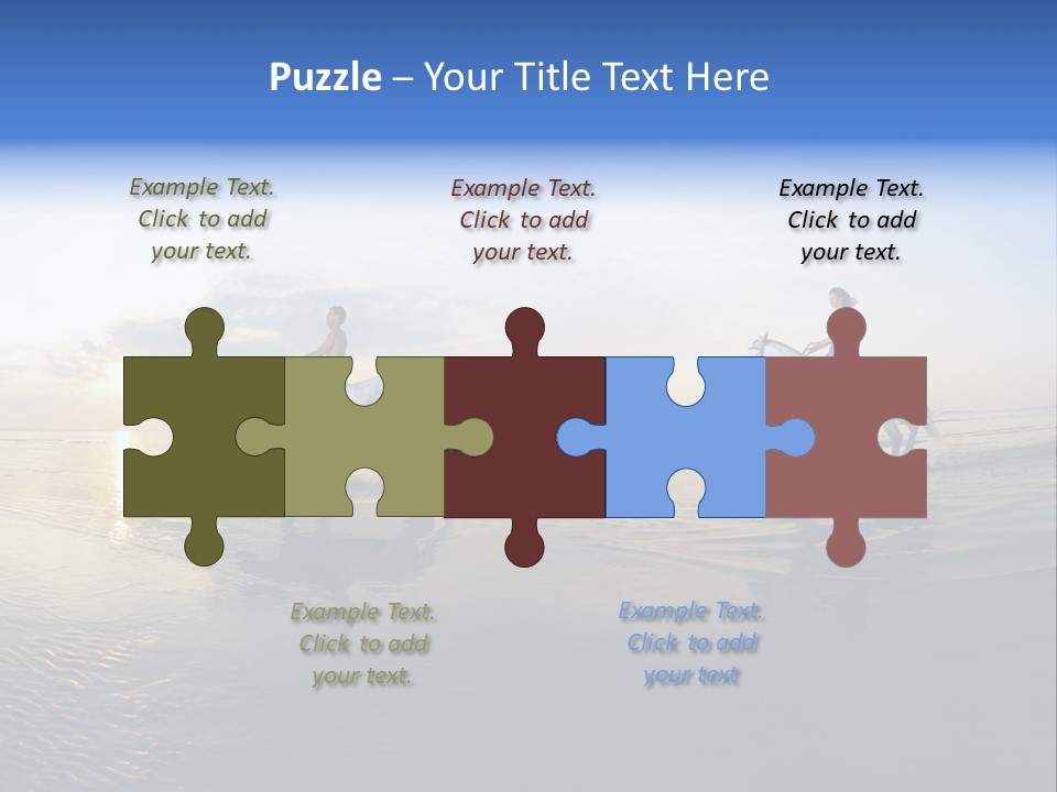 Horseback Riding In Costa Rica PowerPoint Template