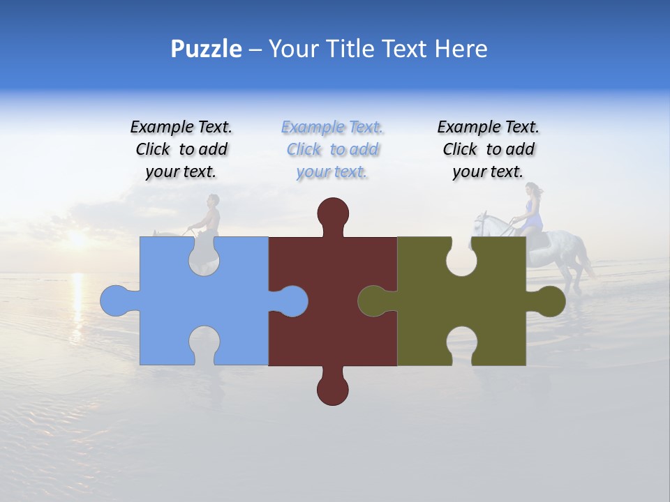 Horseback Riding In Costa Rica PowerPoint Template