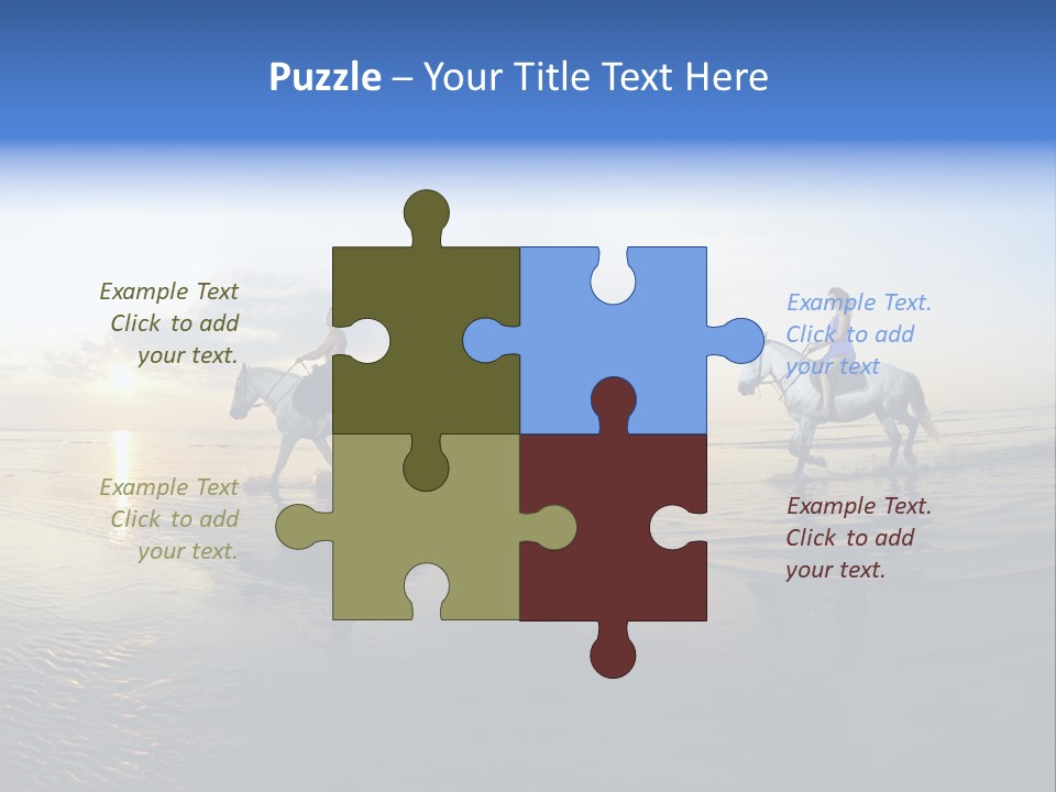 Horseback Riding In Costa Rica PowerPoint Template