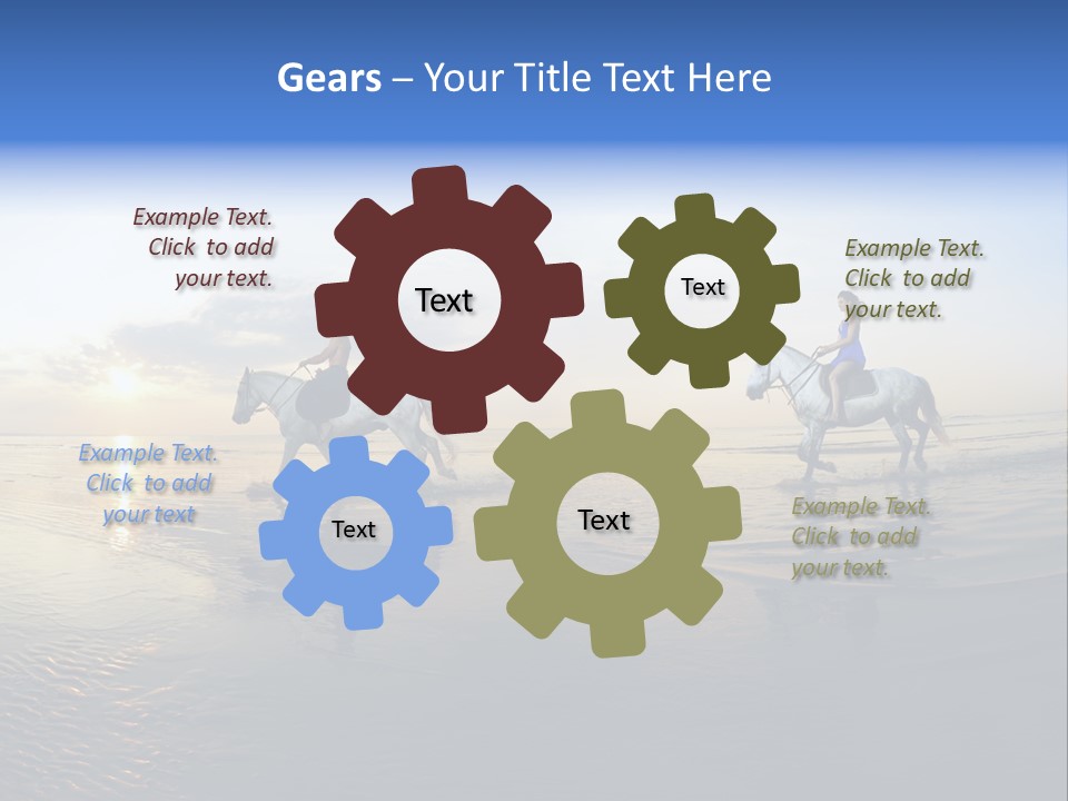 Horseback Riding In Costa Rica PowerPoint Template