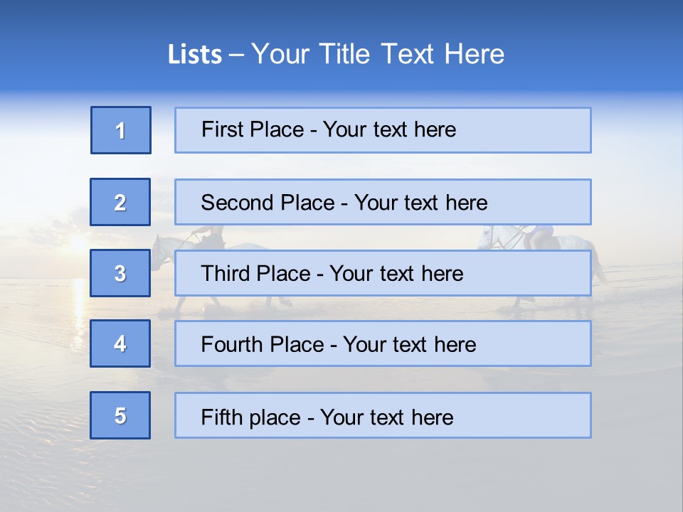 Horseback Riding In Costa Rica PowerPoint Template