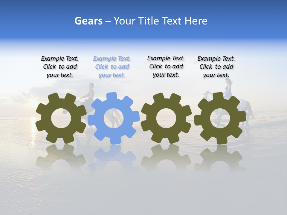 Horseback Riding In Costa Rica PowerPoint Template