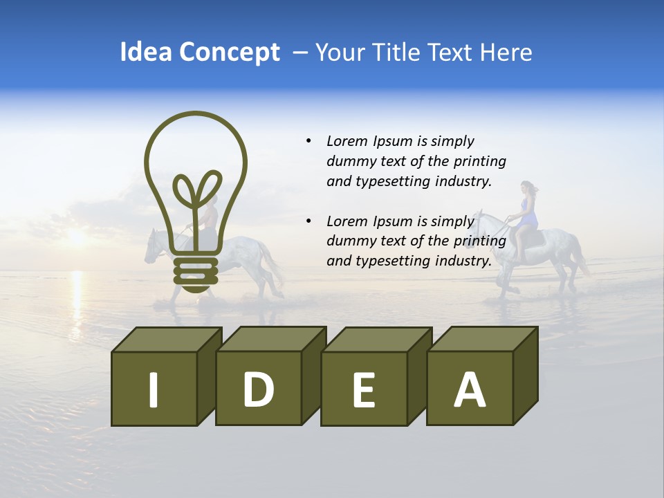 Horseback Riding In Costa Rica PowerPoint Template