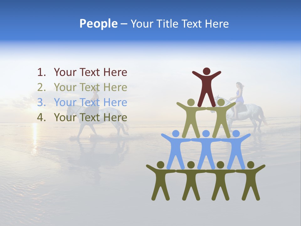 Horseback Riding In Costa Rica PowerPoint Template