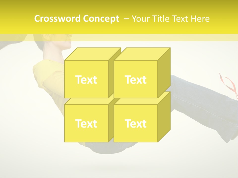 Yellow Speed Pose PowerPoint Template
