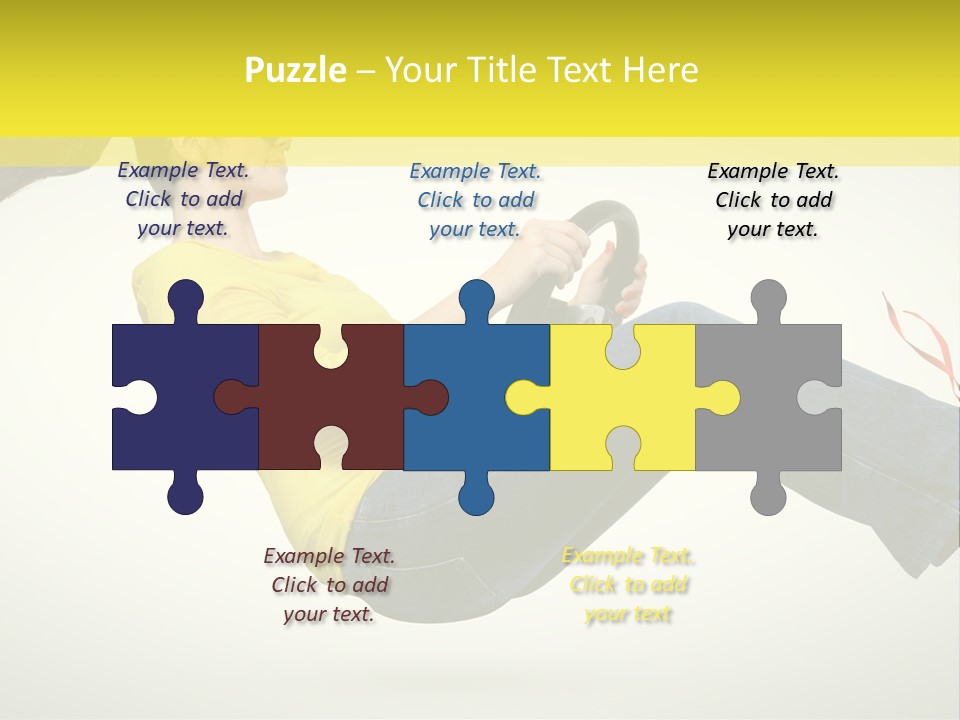 Yellow Speed Pose PowerPoint Template