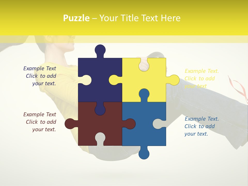 Yellow Speed Pose PowerPoint Template