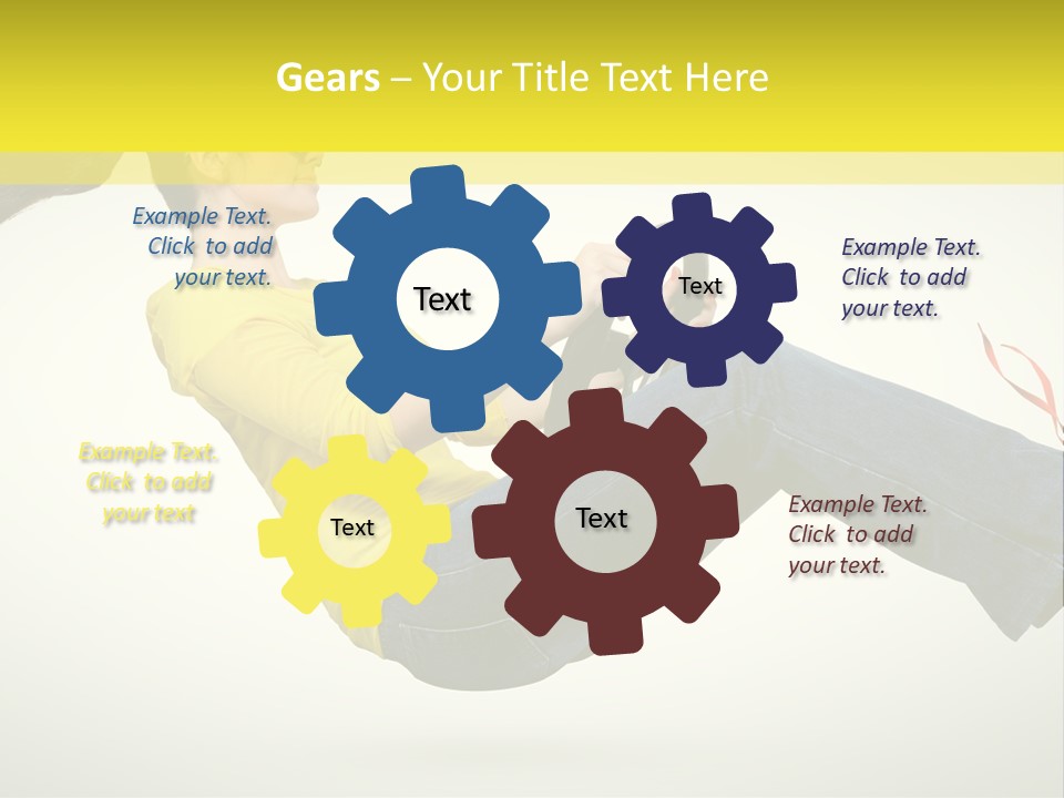 Yellow Speed Pose PowerPoint Template